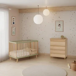 Micuna                    Lit Bébé Mencia    Menthe Wood            60x120 cm