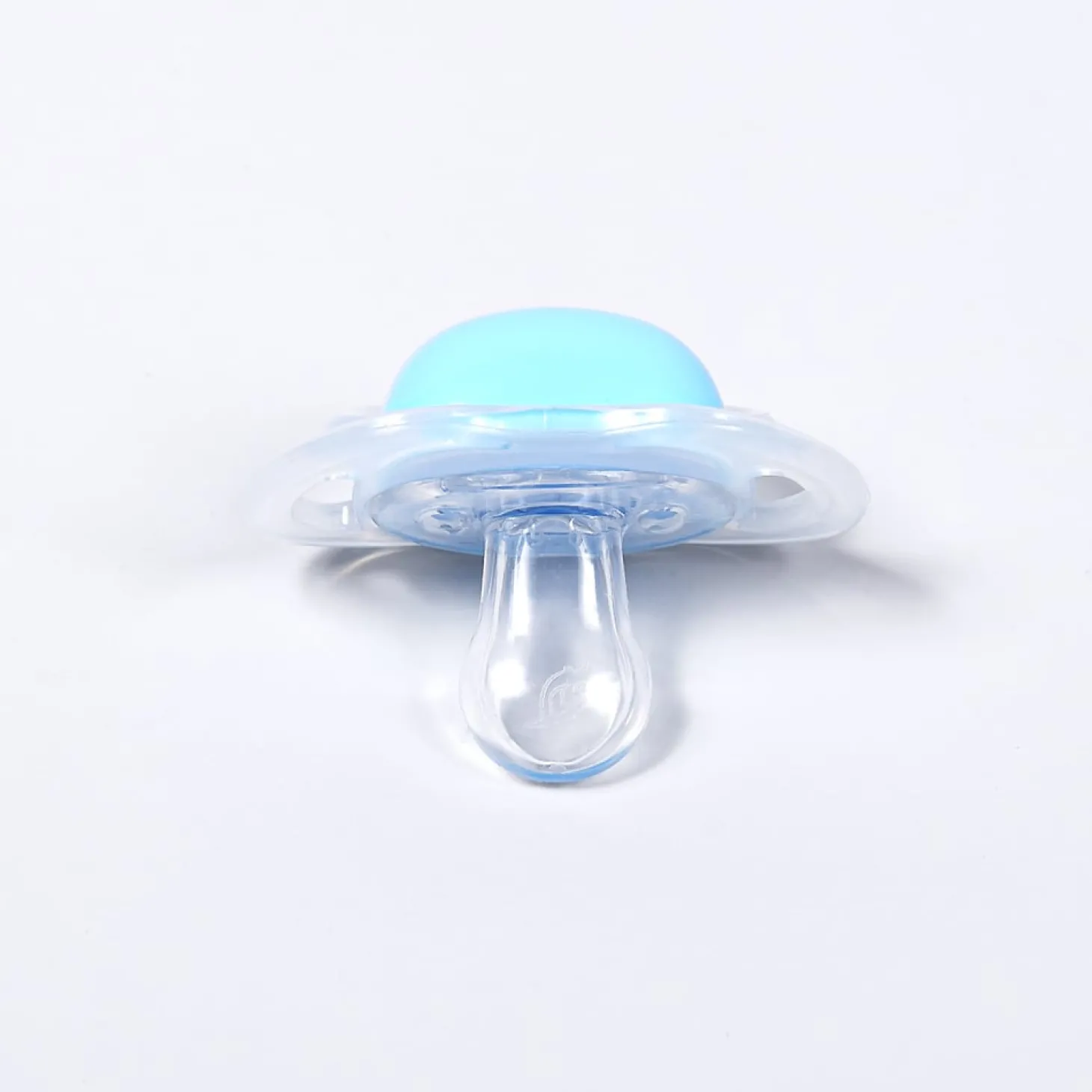 Mimipioupiou Sucette réutilisable à téterelle interchangeable Bleu tendre