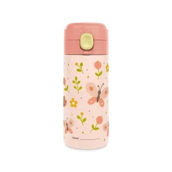 Miniland Bouteille Junior En Acier Butterfly Rose