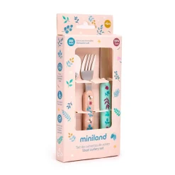 Miniland                    Set Couverts en acier Pays de Rêve    Multicolore