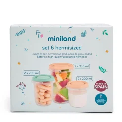 Miniland                    Set de 6 Pots de Conservation Pays de Rêve    Multicolore