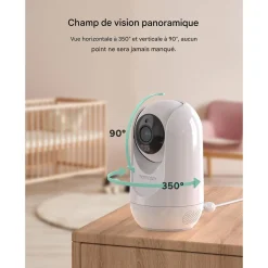 Momcozy Baby Monitor vidéo Blanc 5 pouces