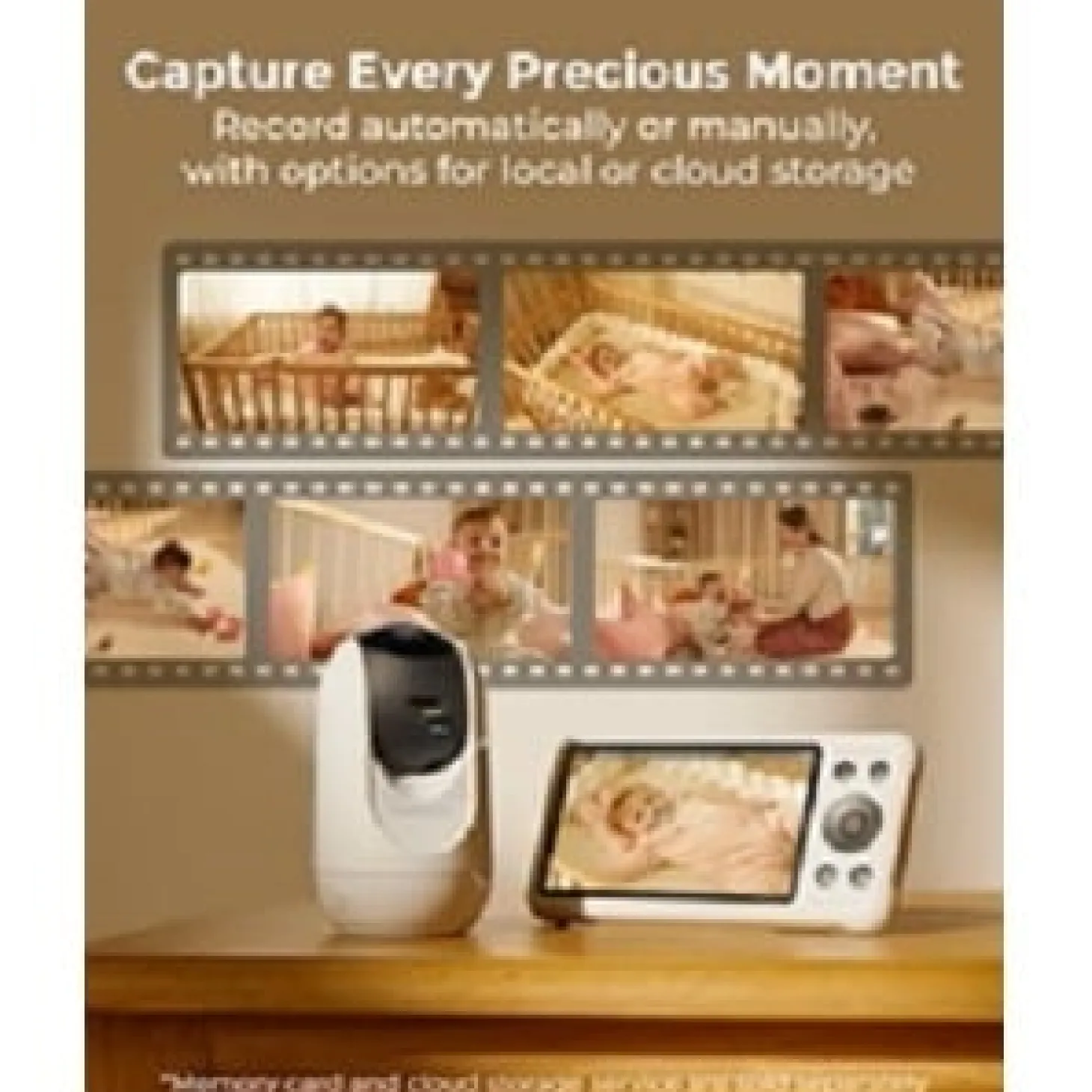 Momcozy Babyphone Vidéo BM04 blanc