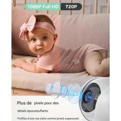 Momcozy Babyphone Vidéo BM03 blanc