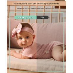 Momcozy Babyphone Vidéo BM03 blanc