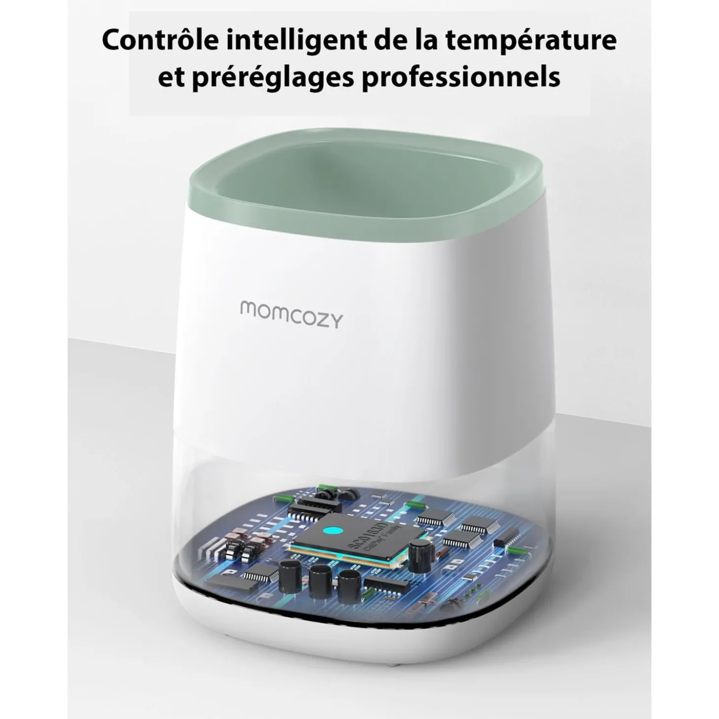 Momcozy Chauffe-biberon Blanc
