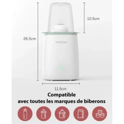 Momcozy Chauffe-biberon Blanc
