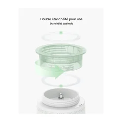 Momcozy Chauffe-biberon portable Blanc jusqu’à 180 ml
