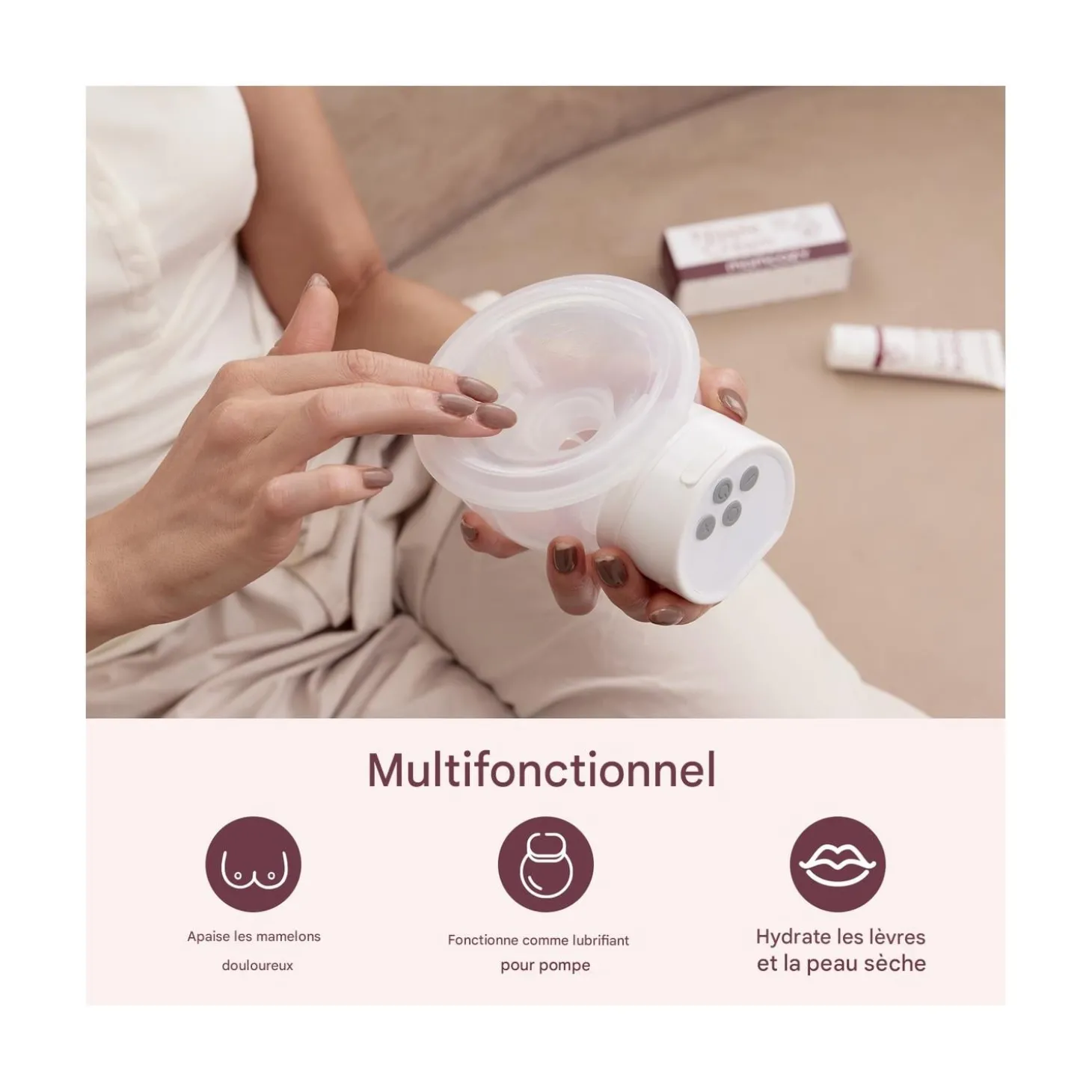 Momcozy Crème pour mamelons Vegan Blanc