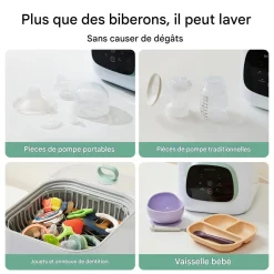 Momcozy                    Lave-Biberon et Stérilisateur    Blanc Vert