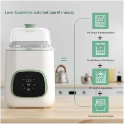 Momcozy                    Lave-Biberon et Stérilisateur    Blanc Vert