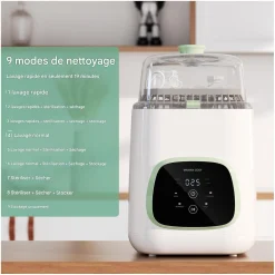 Momcozy                    Lave-Biberon et Stérilisateur    Blanc Vert