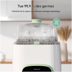 Momcozy                    Lave-Biberon et Stérilisateur    Blanc Vert