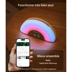 Momcozy                    Machine à Bruit Arc-en-Ciel    Blanc Gris