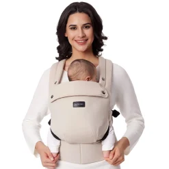 Momcozy Porte-bébé en coton Beige