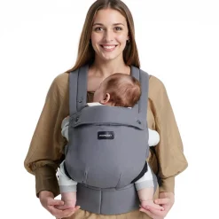 Momcozy                    Porte-bébé en coton    Gris