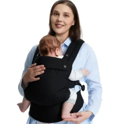Momcozy                    Porte-bébé en coton    Noir