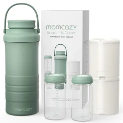Momcozy Refroidisseur de lait maternel portable Vert 325 ml