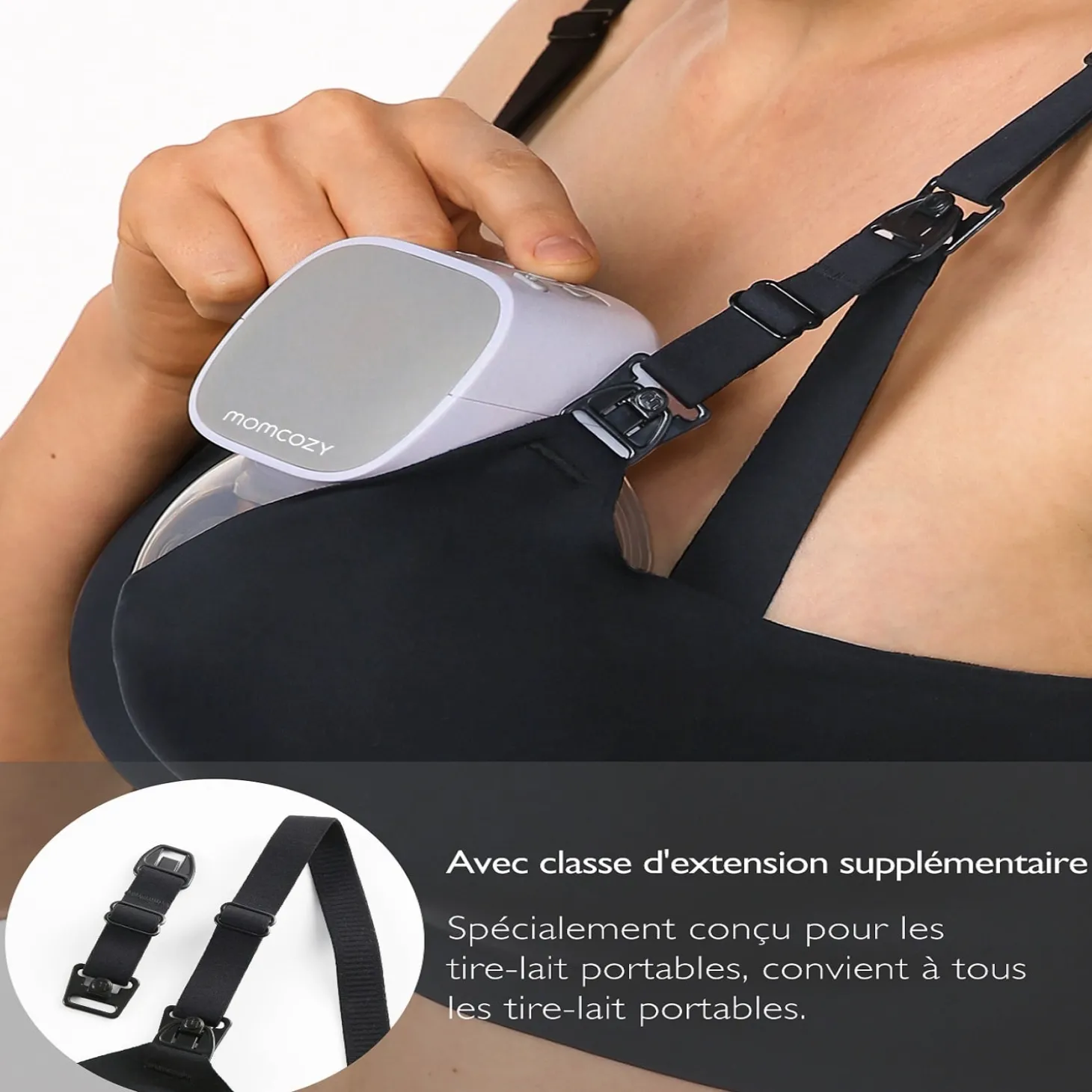 Momcozy Soutien-gorge d’allaitement YN21 Noir