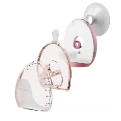 Momcozy                    Tire Lait Air 1 Mobile Double    Blanc/ Rose