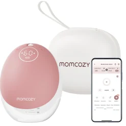 Momcozy Tire-lait mobile M9 Blanc/ Rose 180 ml