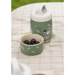 Monbento Kids Boîte à encas isotherme Handy Raccoon 350 ml + 100 ml