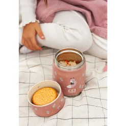 Monbento Kids Boîte à encas isotherme Handy Fox 350 ml + 100 ml