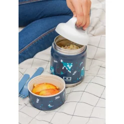 Monbento Kids                    Boîte à encas isotherme Handy    Wolf            350 ml + 100 ml