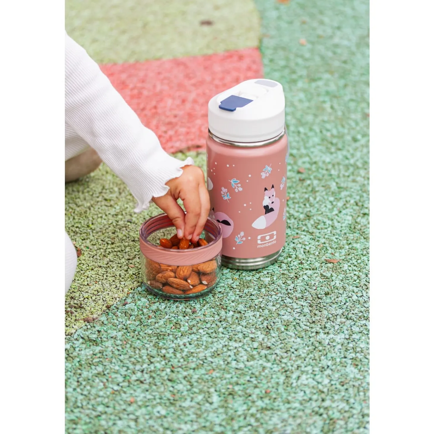 Monbento Kids Gourde 2en1 Twisty Fox 300 ml + 120 ml