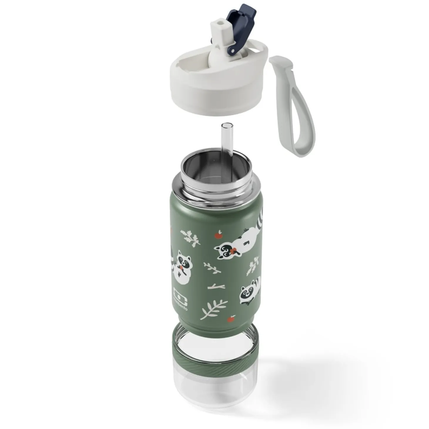 Monbento Kids Gourde 2en1 Twisty Wolf 300 ml + 120 ml