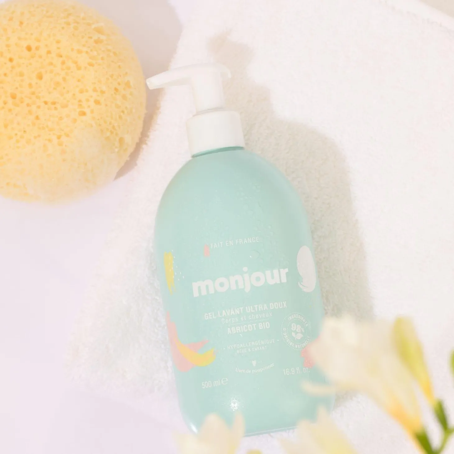 Monjour Gel lavant corps et cheveux Bleu 500ml