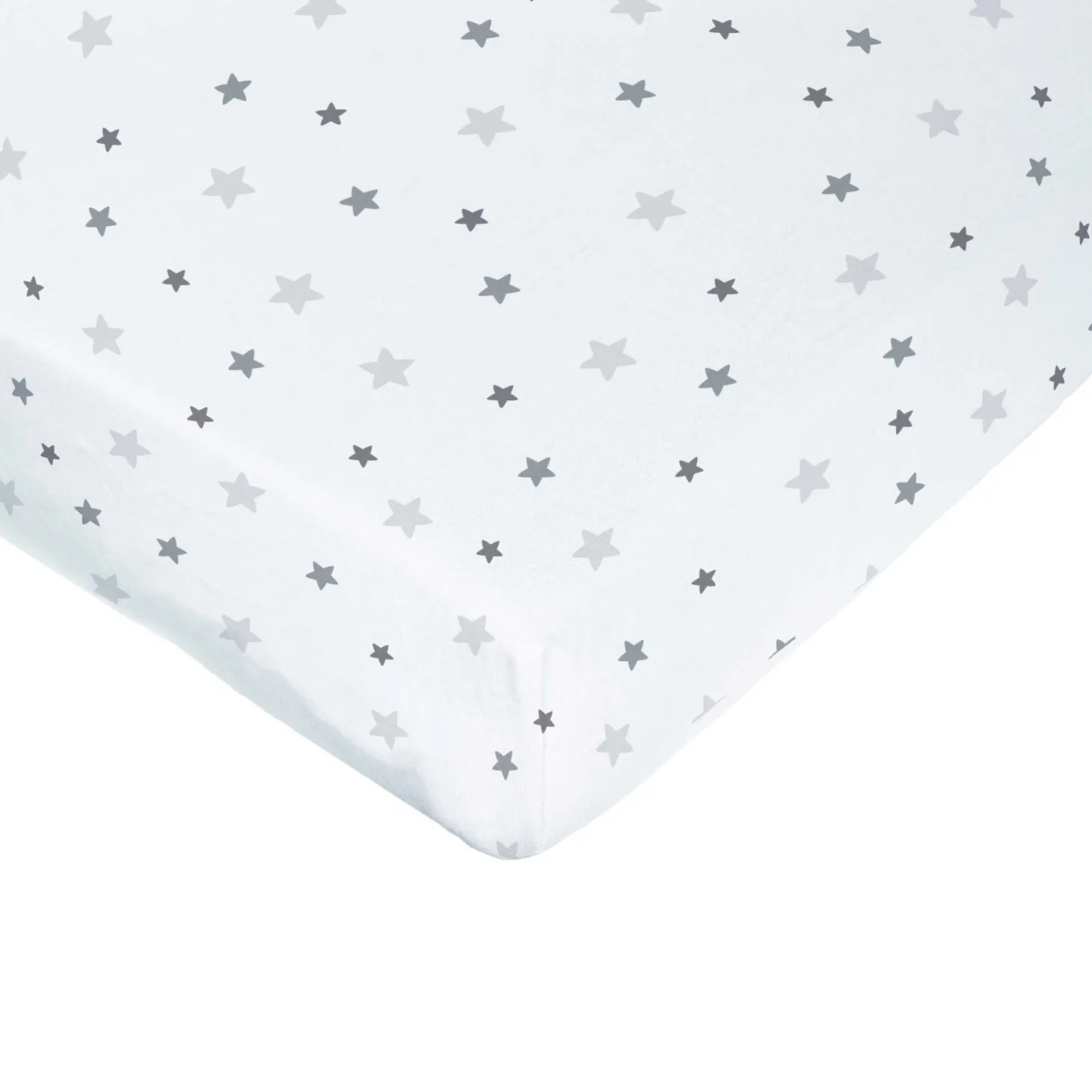 Mon P'tit Dodo Drap-Housse Imprimé Blanc Imp Étoiles 70x140 cm