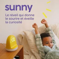 Morphée                    Réveil éducatif & veilleuse Sunny    Jaune