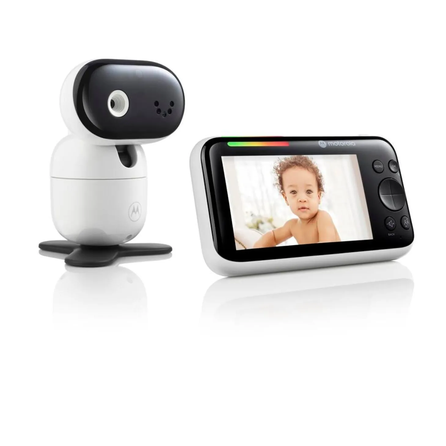Motorola Ecoute bébés Ecran 5” Caméra orientable PIP1510 Blanc / Noir