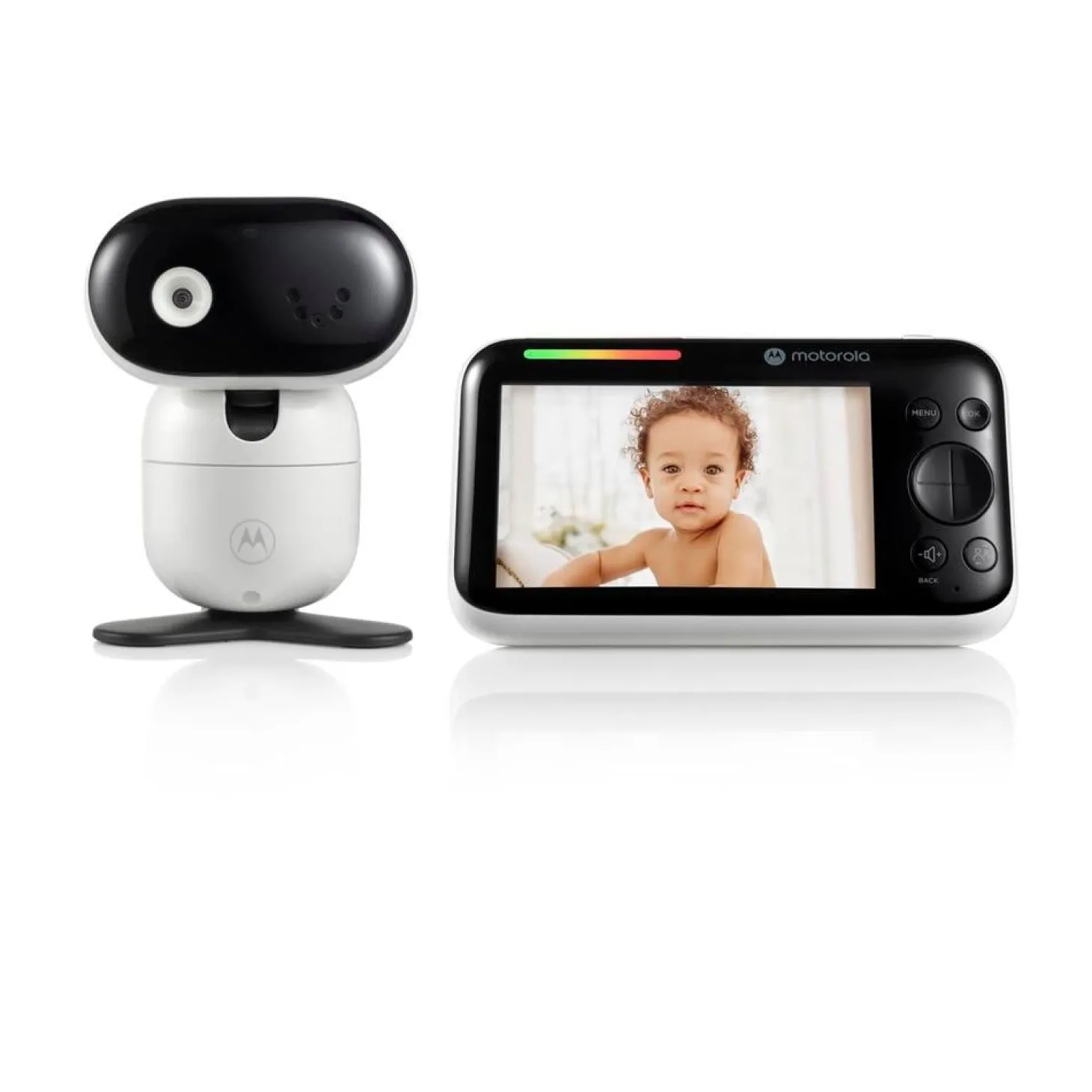 Motorola Ecoute bébés Ecran 5” Caméra orientable PIP1510 Blanc / Noir