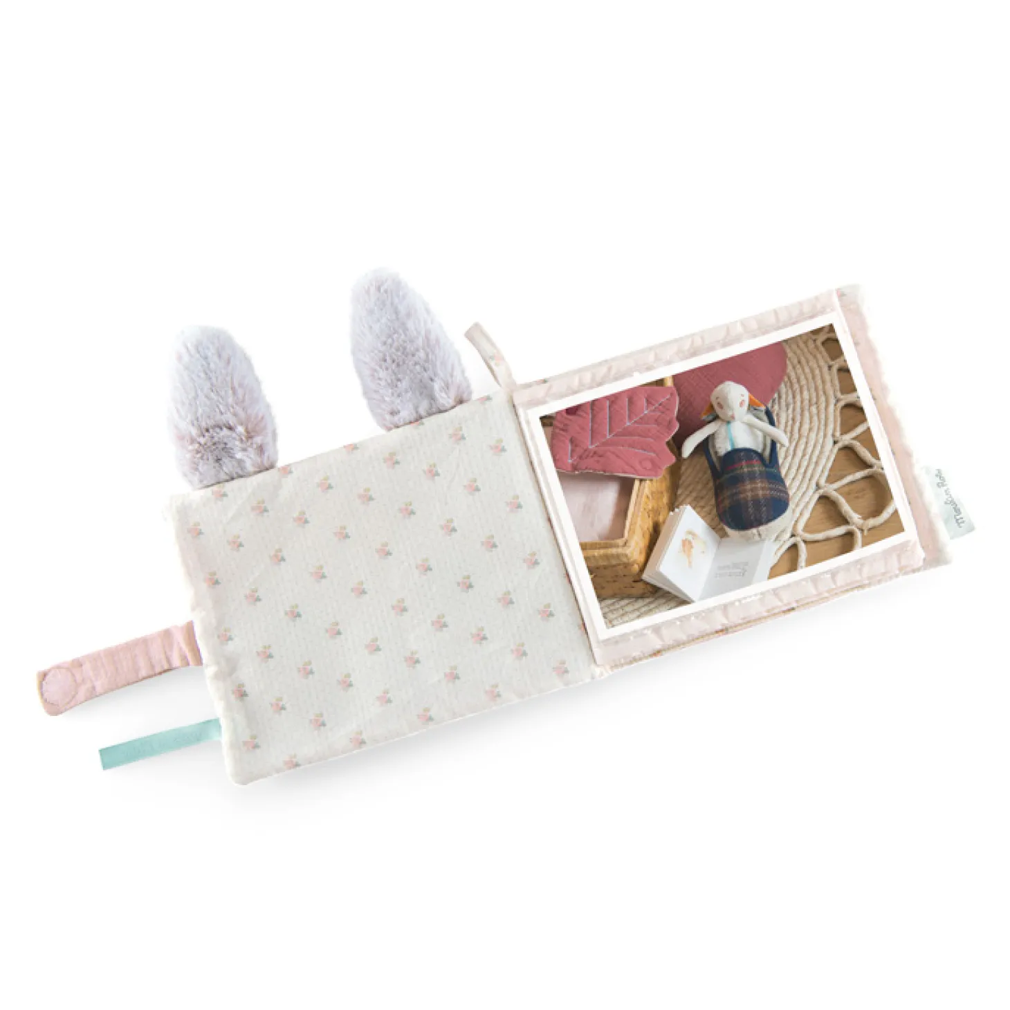 Moulin Roty Album photo textile Rose Après la pluie