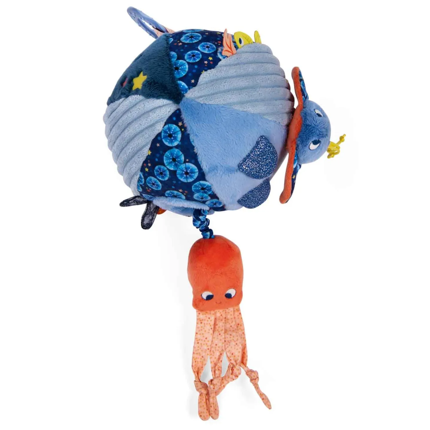 Moulin Roty Balle d'activités Les aventures de Paulie Bleu 16 cm