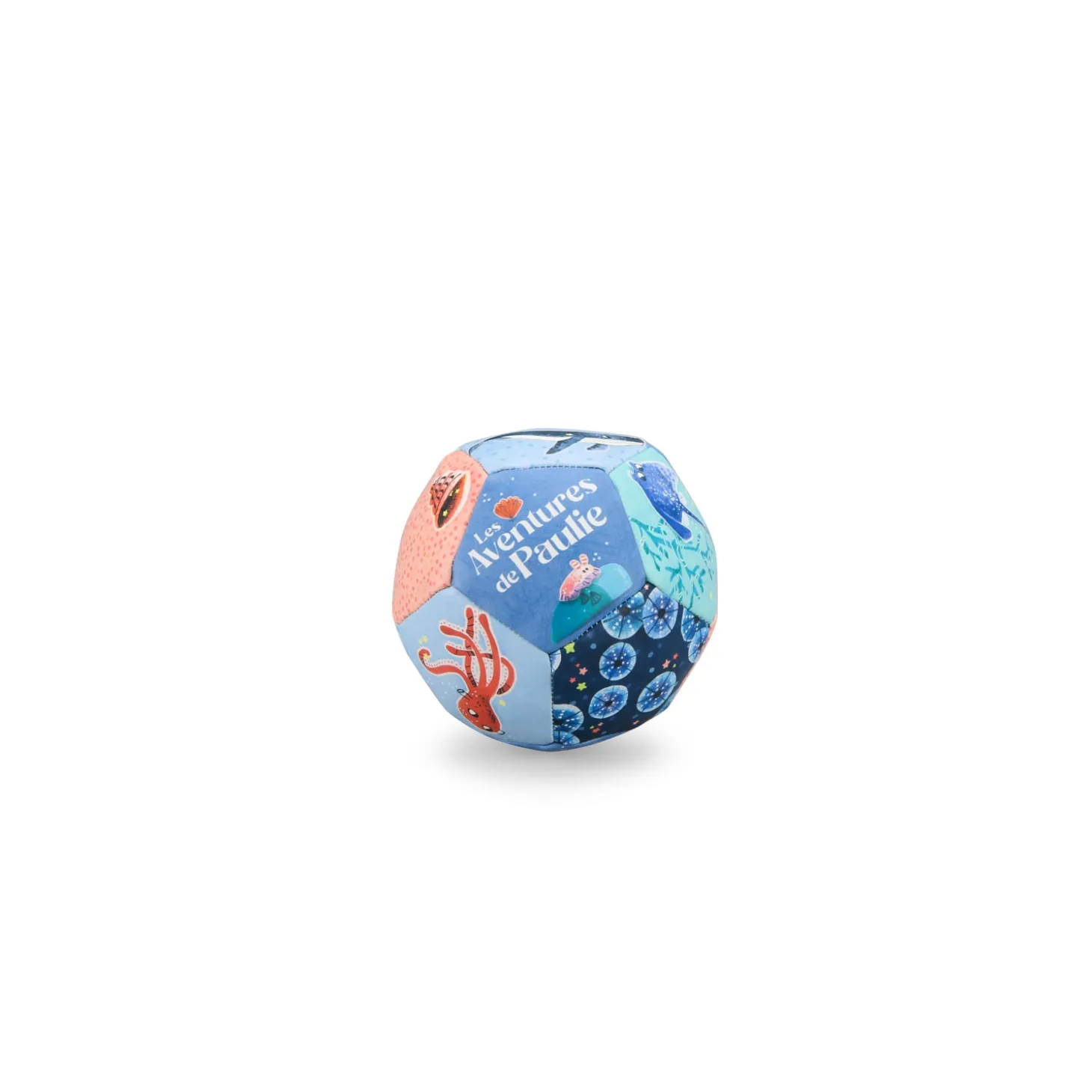 Moulin Roty Ballon souple Les aventures de Paulie Multicolore 10 cm