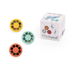 Moulin Roty                    Boîte de 3 disques pour lampe à histoires Sous mon baobab    Multicolore