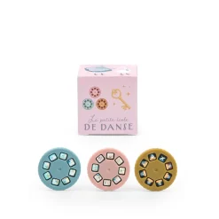 Moulin Roty Boîte de 3 disques pour lampe à histoires La petite école de danse Multicolore