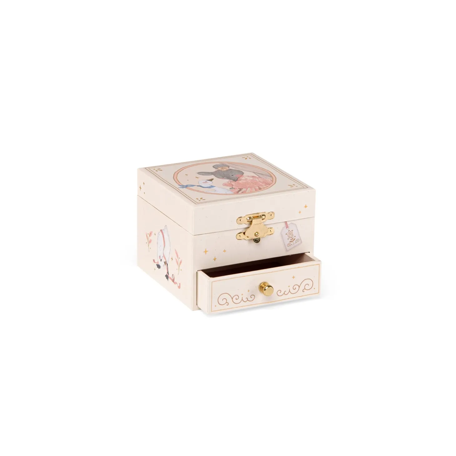Moulin Roty Boîte à musique coffret La petite école de danse Crème