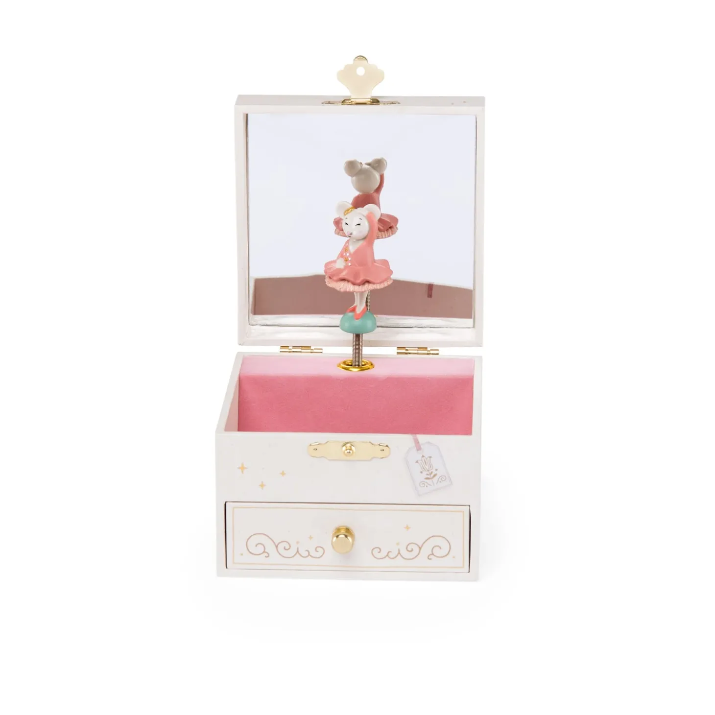 Moulin Roty Boîte à musique coffret La petite école de danse Crème