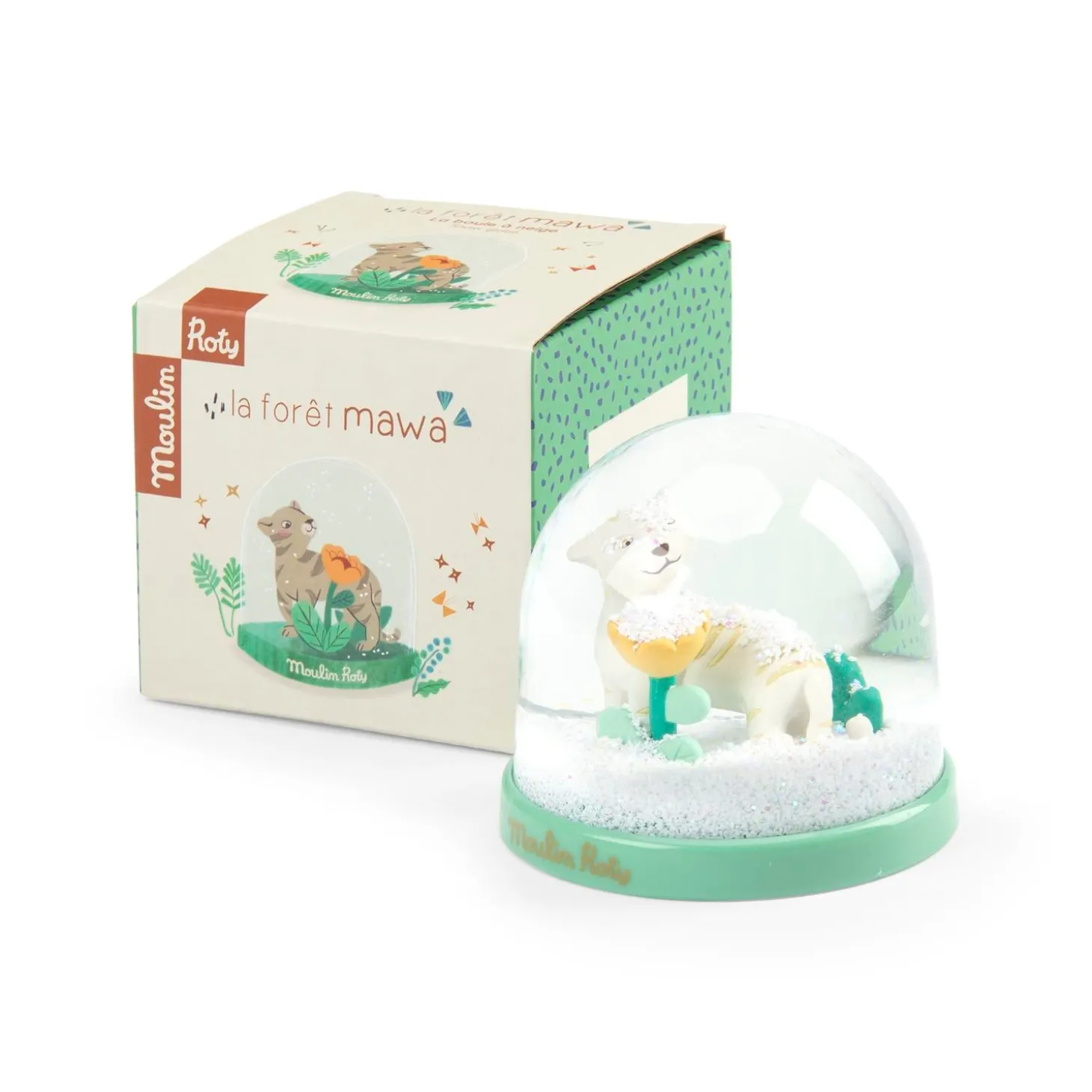 Moulin Roty Boule à neige La forêt Mawa Vert