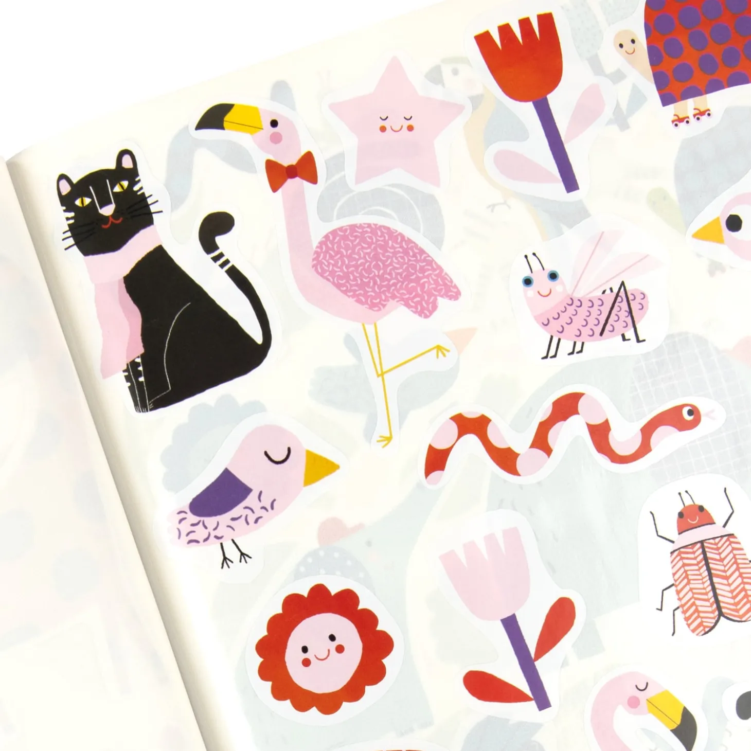 Moulin Roty Cahier de 300 stickers Les Toupitis Multicolore