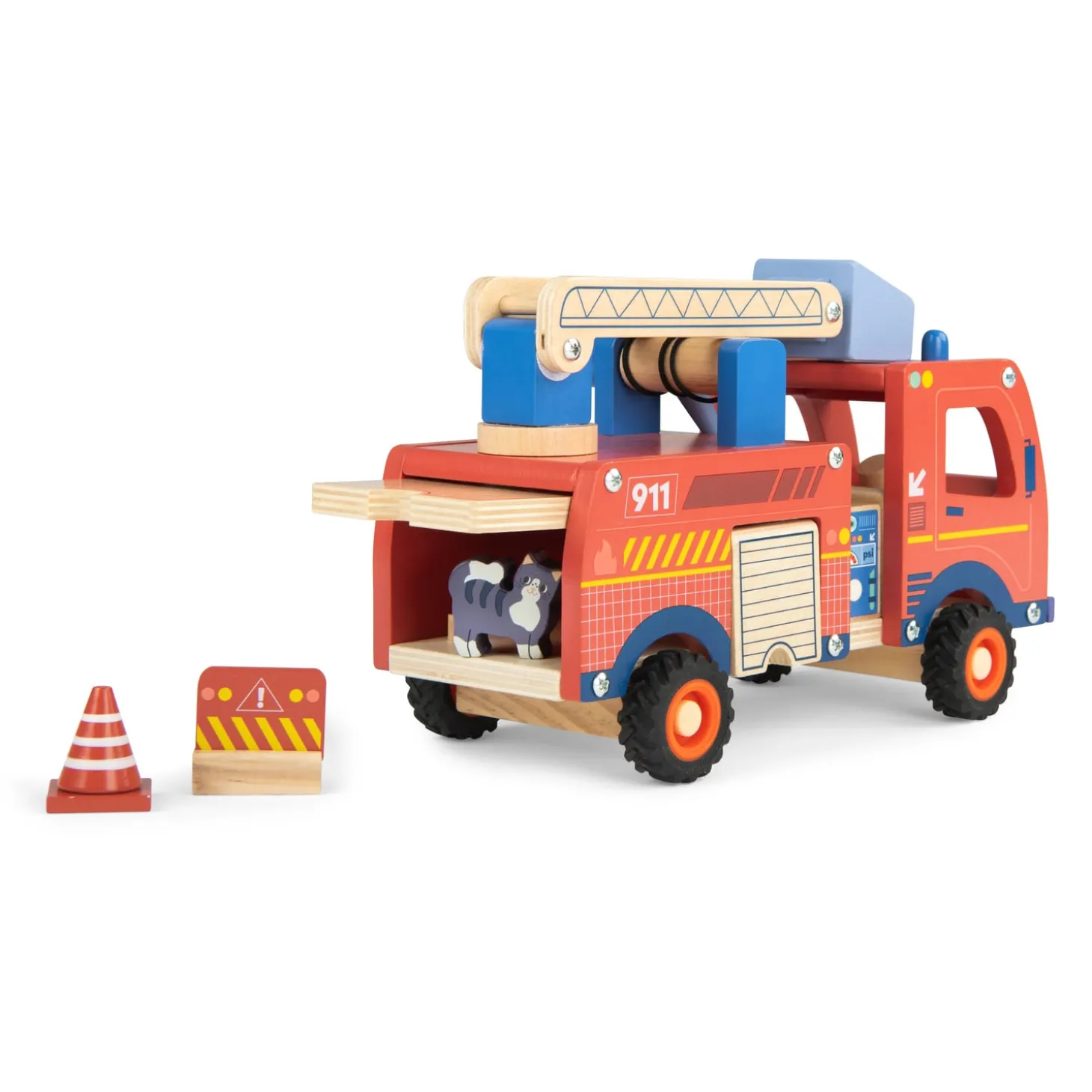 Moulin Roty Camion de pompier Avenue du Moulin Multicolore