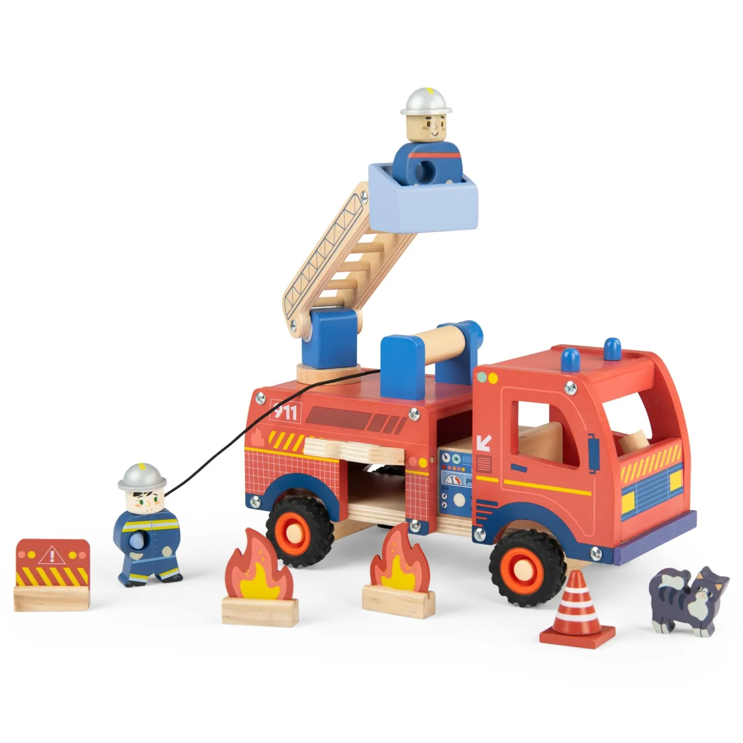 Moulin Roty Camion de pompier Avenue du Moulin Multicolore