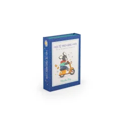 Moulin Roty Cartes Mes 12 premiers mois Puce & Pilou 30 cartes Bleu