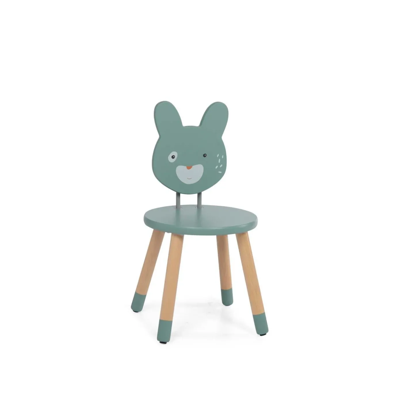 Moulin Roty Chaise Trois petits lapins Sauge