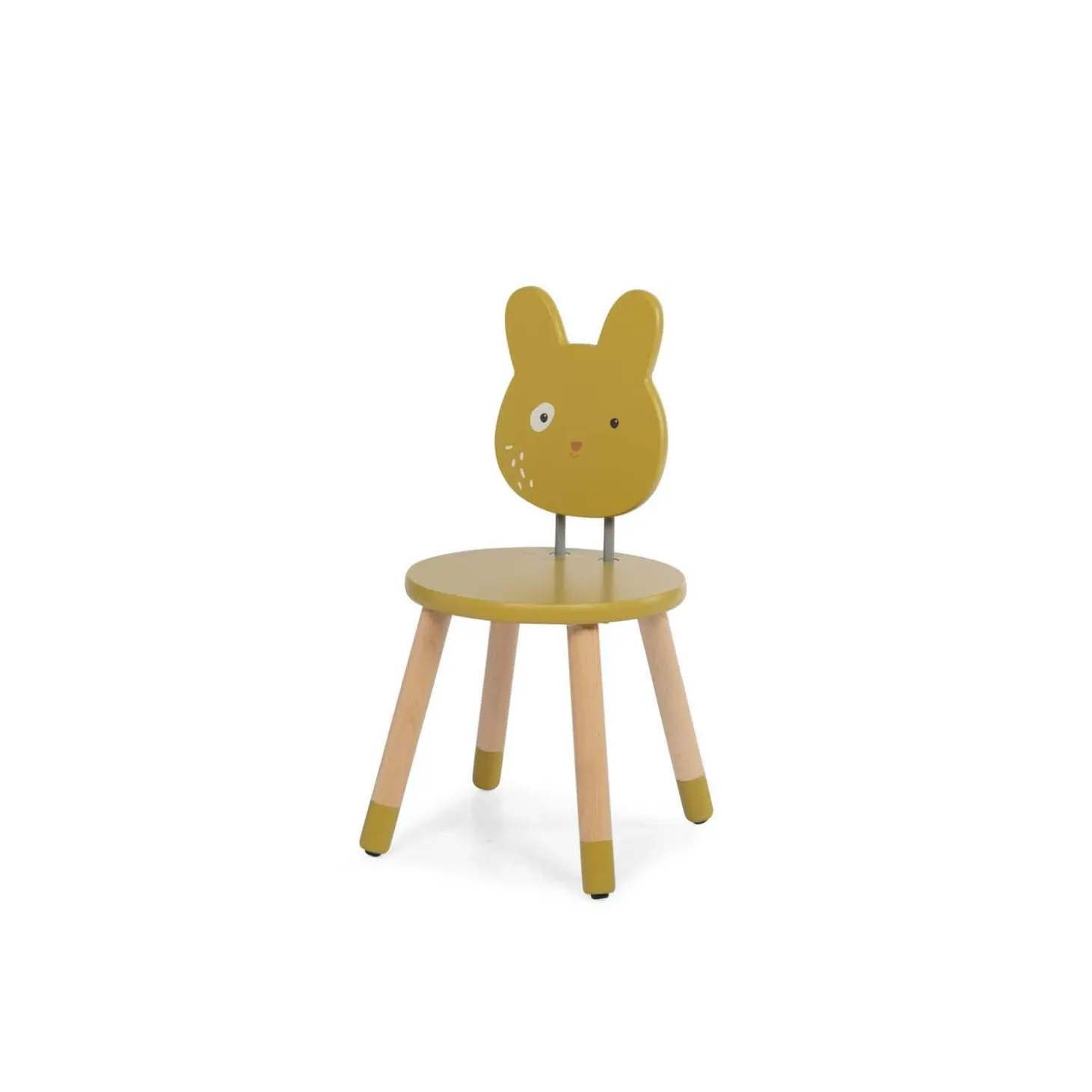 Moulin Roty Chaise Trois petits lapins Ocre