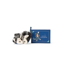 Moulin Roty Chaussons chien Puce Puce & Pilou Bleu/Crème 0-6 mois